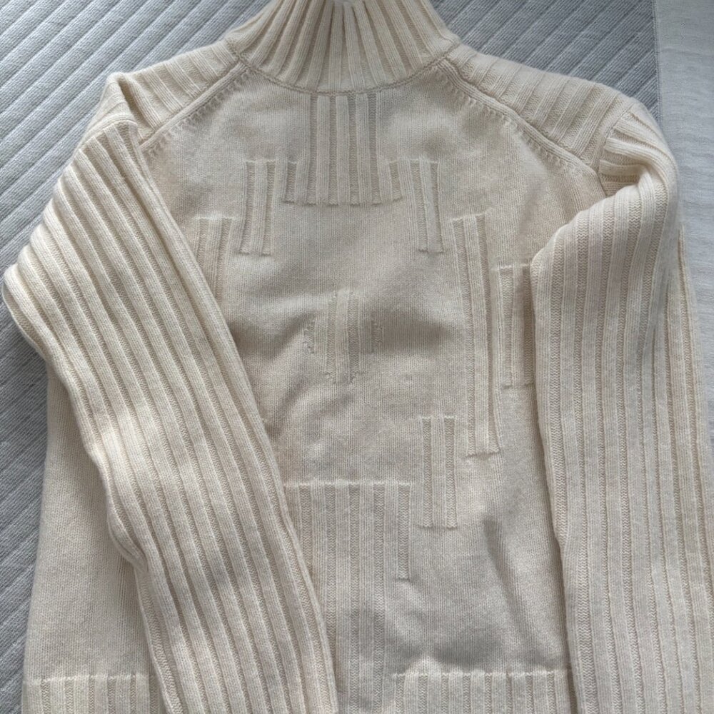 NWOT Pendleton Off-white 100% Lambswool Sweater Sz. S